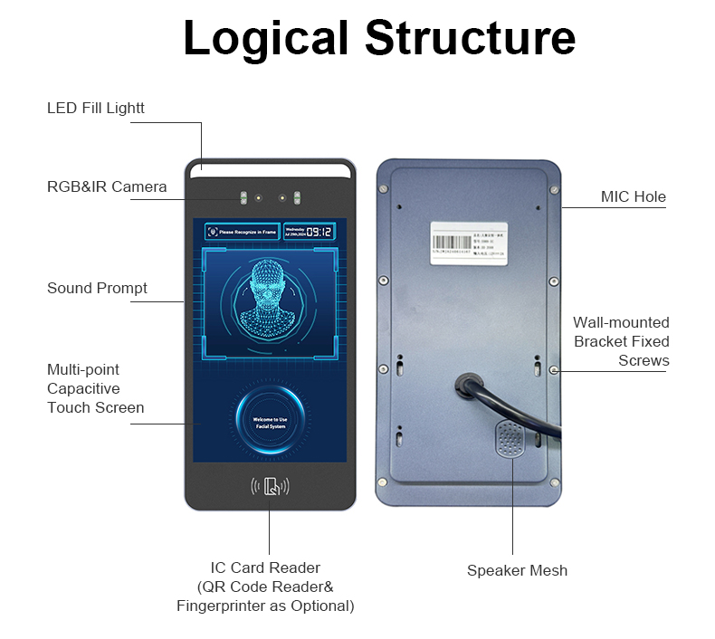 Smart AI Face Recognition Time Attendance and Security System