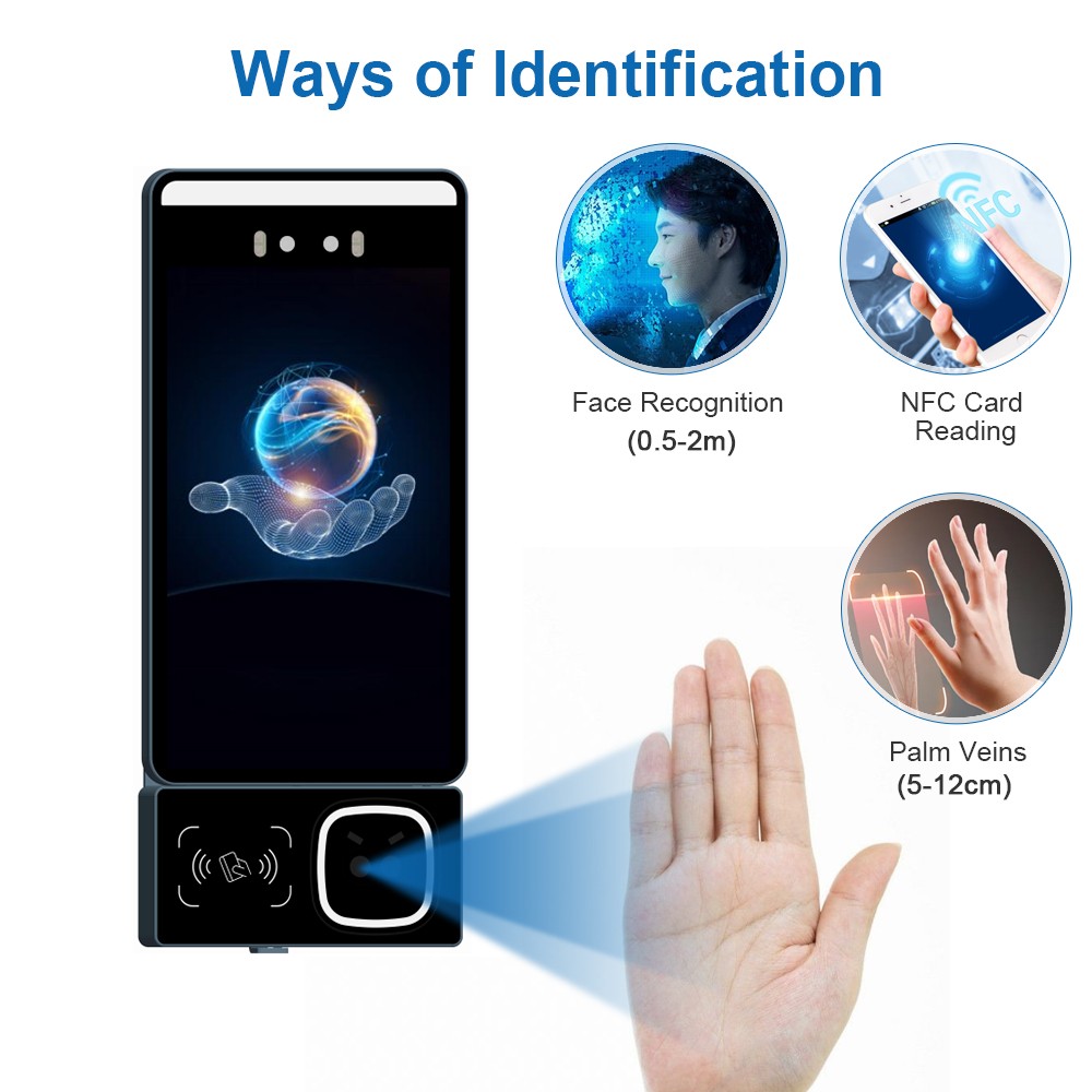 SMQ5 Smart Al Face Recognition Device Al Palm vein Face Recognition Machine