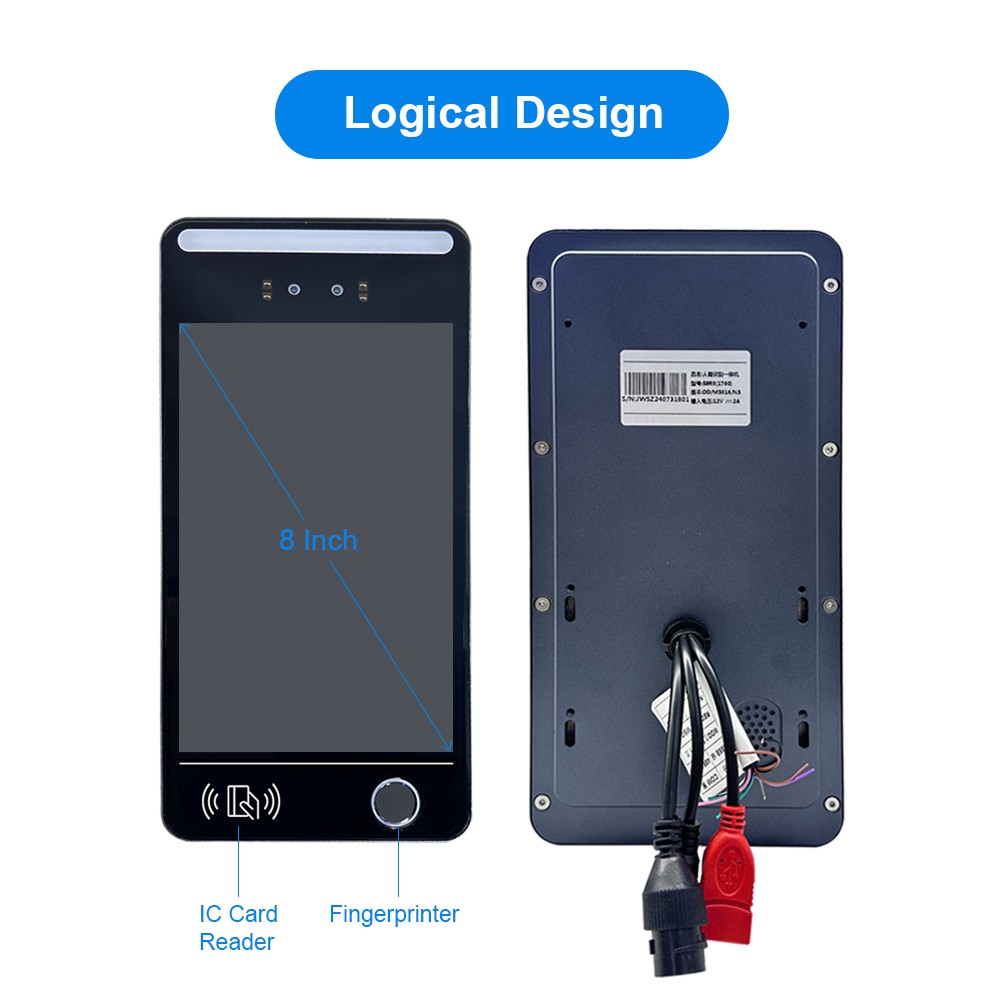 Biometric Face Recognition Decive with Fingerprint ic card reader F8 Plus