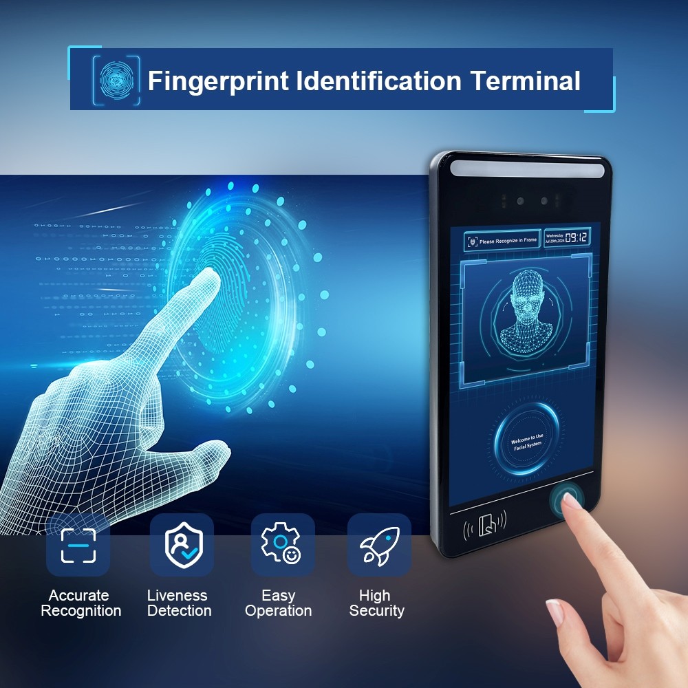 Biometric Face Recognition Decive with Fingerprint ic card reader F8 Plus